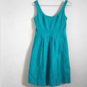 Nine West Fit & Flare Dress Turquoise/Aqua 4P